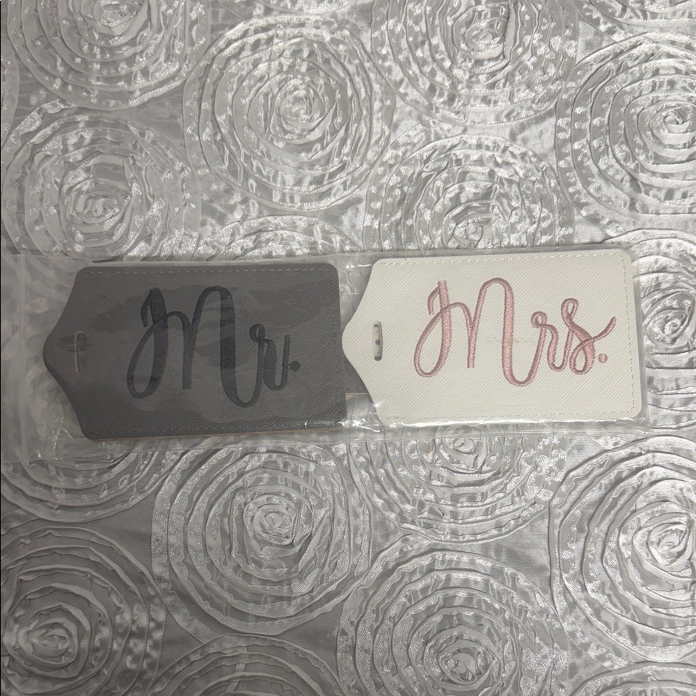 Elegant Mr. and Mrs. Luggage Tags